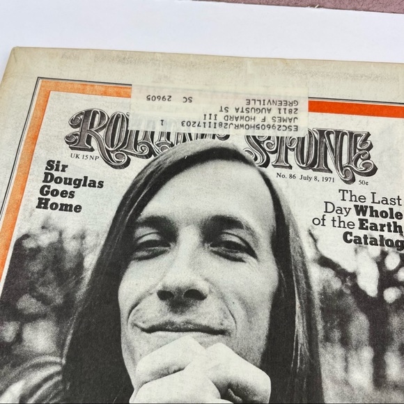 Vintage Rolling Stone Magazine Sir Douglas July 8, 1971 Music Art History - Picture 2 of 5